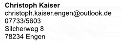addresse kaiser